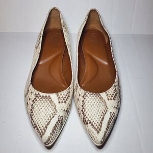 Franco Sarto Dawna size 8.5 Canvas pointed toe slip on flats